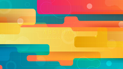 Wall Mural - colorful background with abstract shape.