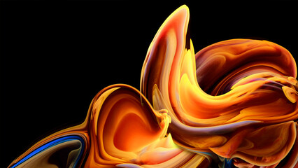 Wall Mural - Color design background, Gradient colorful abstract background, luxury abstract for a mobile screen concept, mobile screen, phone desktop and wallpaper, 3D rendering of silky and smooth oil paint ,