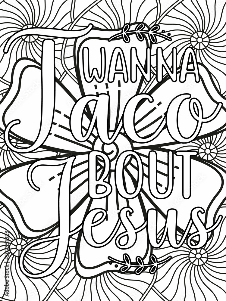 Bible Verse Coloring Pages, Christian Lettering coloring page for ...
