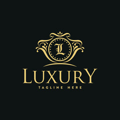 Wall Mural - Luxury logo identity company vector