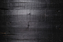 Rustic Black Wood Plank Background