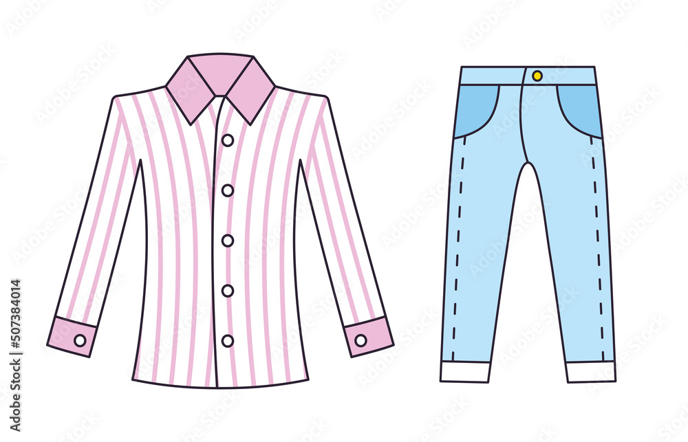 cartoon dress shirt Cartoon style purple dress shirt illustration isolated on white background 73016433 Vector Art at Vecteezy