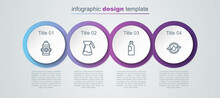 Set Line Fire Hydrant, Jug Glass With Water, Bottle Of And Recycle Clean Aqua. Business Infographic Template. Vector