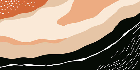 Wall Mural - Abstract creative backgrounds in minimal trendy style with copy space for text.
