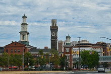 Cityscape View Of Baltimore Maryland Architecture
