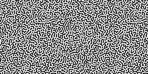 Organic seamless patterns with rounded lines, drips. Diffusion reaction background. Linear design with biological shapes. Structure of natural cells, maze, coral. Abstract vector illustration