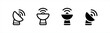 Satellite Antenna icons. Dish antenna symbol. Satellite dish signs, vector illustration