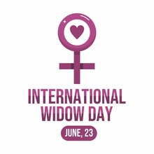 International Widow Day Banner Design