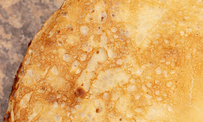 Canvas Print - Pan fried pancake as a background.