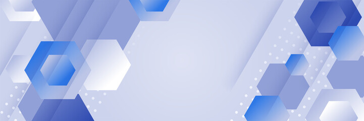 Blue abstract banner background