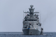 CORVETTE - A Warship Of The German Navy Is Sailing On Sea