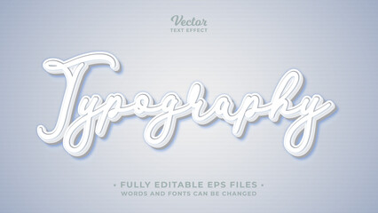 Wall Mural - stationery typography text effect editable eps cc	