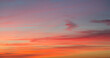 canvas print picture - Schöner Himmel, Sonnenuntergang, Abendrot