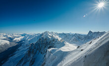 Landscape Of Aiguille Du Midi, Chamonix Mont Blanc Valley, France