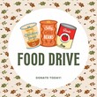 Food drive can donation