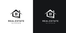 Abstract Real Estate Logo Design, Home Logo Design, House, Vector Logo Design