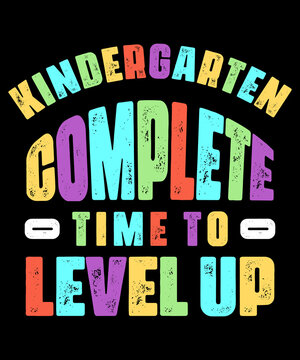Kindergarten Graduation Shirt Level Complete Video Gamer T-Shirt