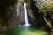 Kozjak-Wasserfall bei Kobarid in Slowenien