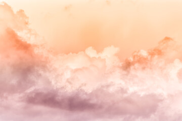 Wall Mural - sky with effect of living coral colors. color of the year 2019. livingcoral