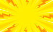 Comic cartoon yellow background with thunder