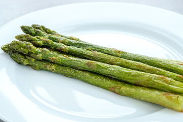 Canvas Print - Bunch of cooked asparagus