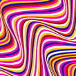 Abstract op art texture with wavy stripes