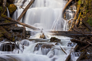 Martin Falls, northwest Montana in springtime