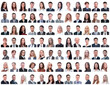 © ASDF - portraits of successful employees isolated on a white