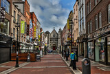 Fototapeta Uliczki - Dublin Ireland Cathedral with City Alley