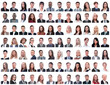 © ASDF - portraits of successful employees isolated on a white