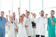 © ASDF - group of happy medical professionals. photo with copy space