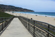 Ramp Leading Down to the Shoreline of Torrance Beach, located in the South Bay of Los Angeles County, California