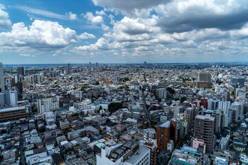 view for residential area of Tokyo.