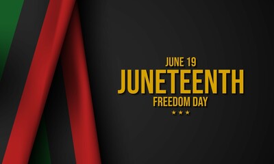 Juneteenth Freedom Day Background Design.