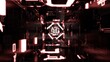 © GINGER_Tsukahara - VJ トンネル ネオン サイバー 宇宙 赤 [別Verあり]