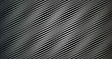 Silver And Metal Background, Perforated Pattern. Vector