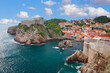 Blick auf die Stadt Dubrovnik, Dalmatien, Kroatien