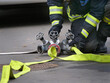 Germany fire brigade and symbolic images in various images and actions on a beautiful sunny day..