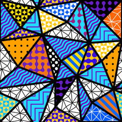 Leinwandbilder - Geometric abstract pattern. Intersection style