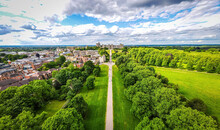 Aerial View Of Windsor Castle, A Royal Residence At Windsor In The English County Of Berkshire