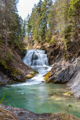  waterfall in the forest (Bavaria, Germany)