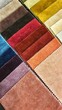 upholstery fabric selection for interior decoration in a catalogue