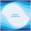 © Tomi43 - Blue wave vector abstract background flat design stock illustration
