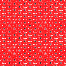 Abstract Poppy Seamless Pattern With Clear Background Red Black Wallpaper Vector Illustration 
