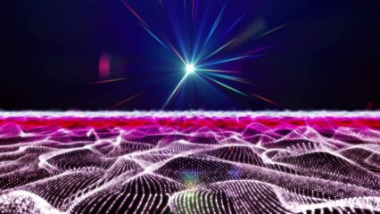 Wall Mural - space abstract light flare 4k