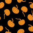 Pumpkin pattern seamless