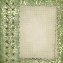 Notebook In The Ornate Green Cover