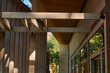 environmental landscape design, street wooden beam building