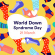 World Down Syndrome Day, March 21 vector illustration