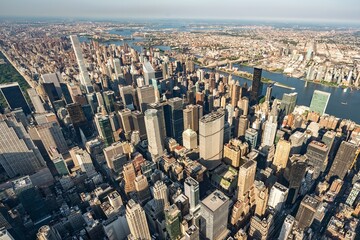 Wall Mural - The midtown of New York City USA during the sunset